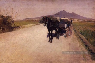 Gustave Caillebotte œuvres - Une route près de Naples Gustave Caillebotte